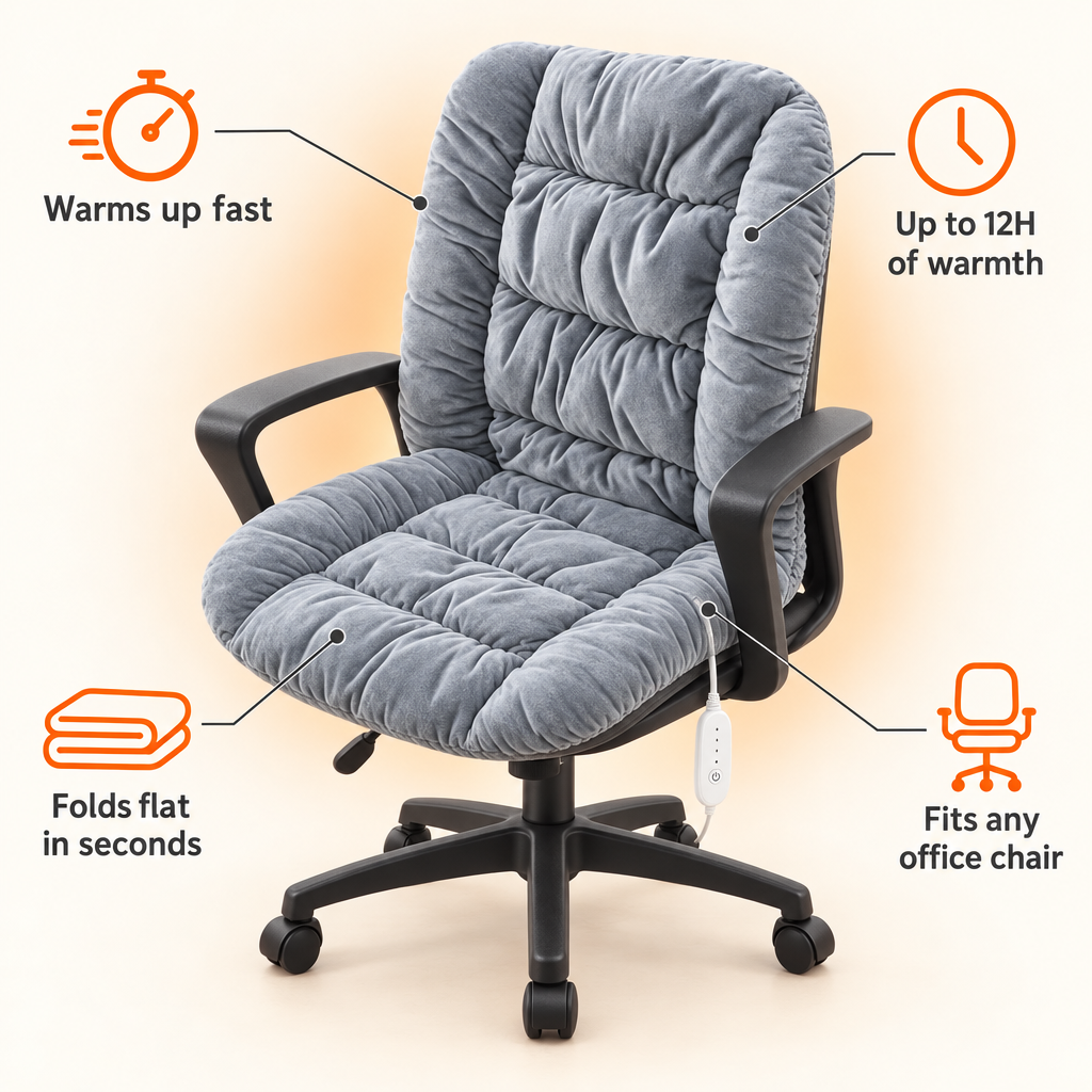 Headted Office Chair pad